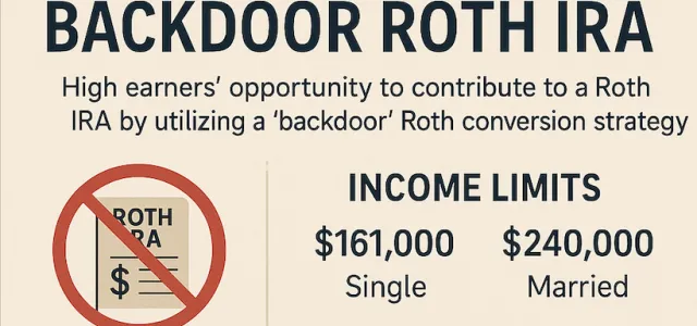 Backdoor Roth IRA Conversion Strategy 2-Step Process. Make a deductible contribution to a Traditional IRA, then convert it to a Roth IRA